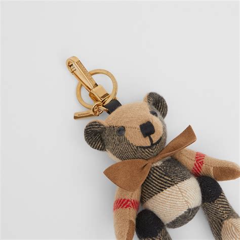 Thomas Bear Charm with Bow Tie in Archive beige 